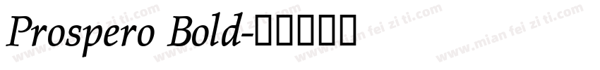 Prospero Bold字体转换